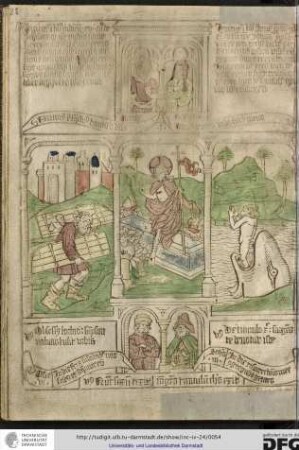 Versus: Nunc saxum texit ingens tumultum Ihesus exit.