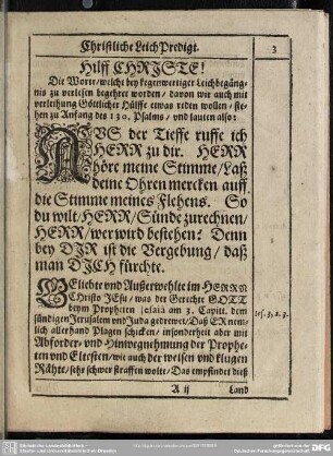 Leichenpredigt : Christliche LeichPredigt
