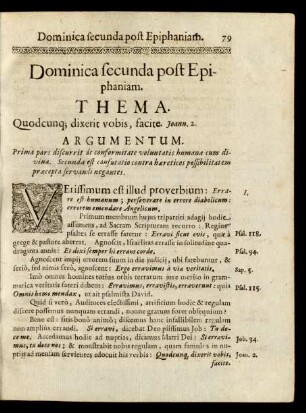 Dominica secunda post Epiphaniam.