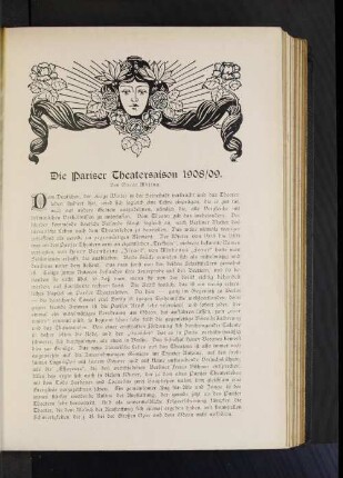 Die Pariser Theatersaison 1908/09