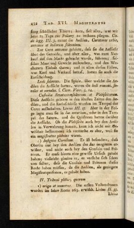 432-440, IV. Tribuni pleb.; V. Quaestores Aerarii.