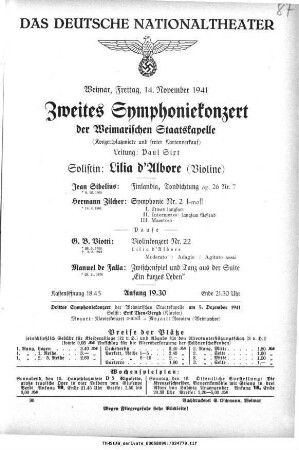 Zweites Symphoniekonzert