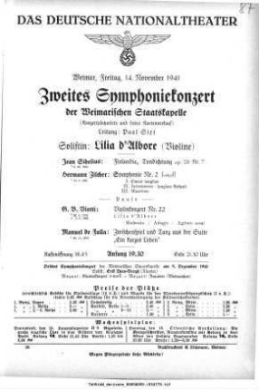 Zweites Symphoniekonzert