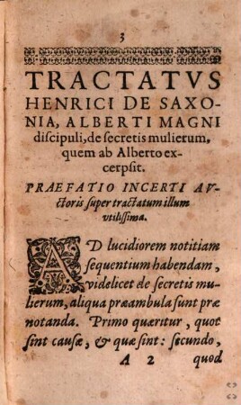 Tractatus de secretis mulierum