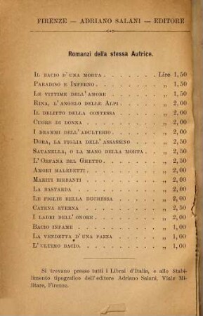 La lotta per l'amore : Romanzo storico sociale