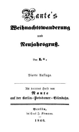 3: Nante's Weihnachtswanderung und Neujahrsgruß