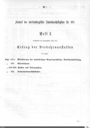 Staatshaushaltsplan 1918, Heft 10