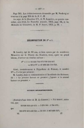Décomposition de ...
