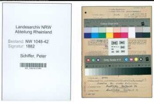 Entnazifizierung Peter Schiffer , geb. 28.12.1900 (Bahnassistent)