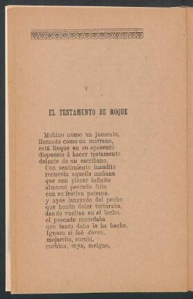 V - El testamento de Roque