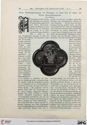 Neues Dreikönigenreliquiar als Weihegabe an Papst Pius X. seitens des Kölner Metropolitankapitels