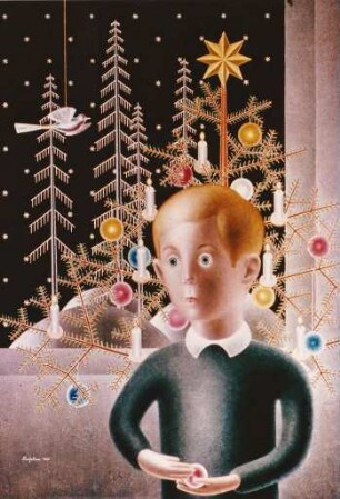 Weihnachtsbild mit Willi
