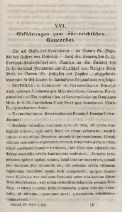 145-151 Erklärungen zum österreichischen Concordat