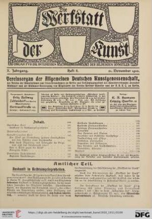 Heft 8 (21. November 1910)