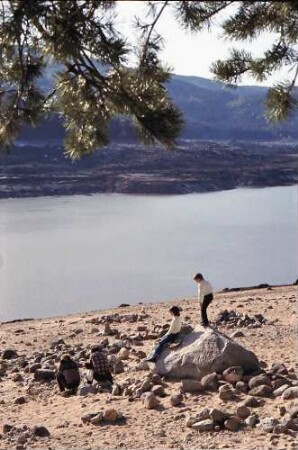 Schluchsee: Der leere Schluchsee; ehemaliger Uferweg mit Leerseeblick