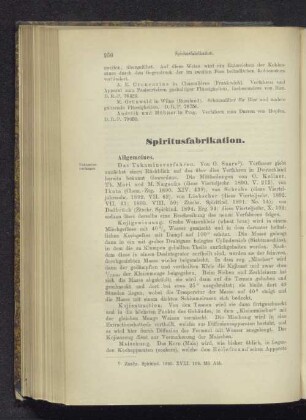 Spiritusfabrikation.