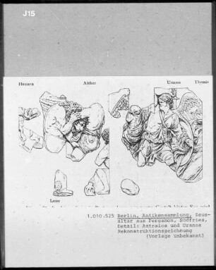Zeusaltar aus Pergamon, Südfries: Astraios und Uranos