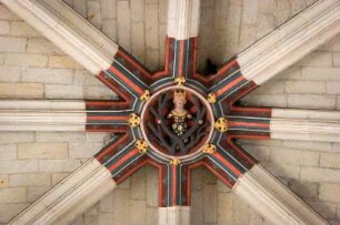 Frankreich. Pays de la Loire. Maine et Loire. Angers. Eglise Saint Serge. Um 1210. Chor. Schlussteine mit Motiven der Apokalypse