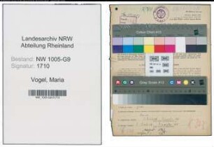 Entnazifizierung Maria Vogel , geb. 29.09.1915 (Selbstaendig)