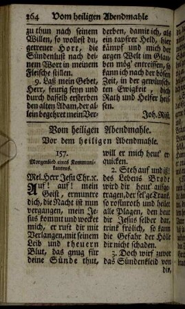 Vom heiligen Abendmahle.