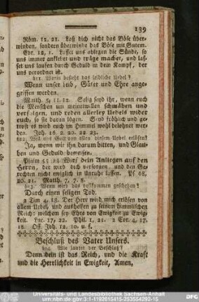 Beschluß des Vater Unsers.