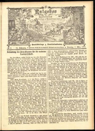 Ausgabe vom Sonntag, den 06. März 1904.