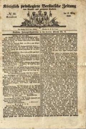 Zeitung für die Allgemeine Öffentlichkeit. 1848