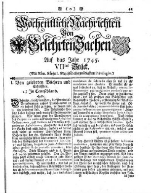 VIItes Stück