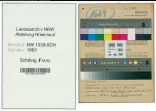 Entnazifizierung Franz Schilling , geb. 22.11.1913 (Dachdecker)