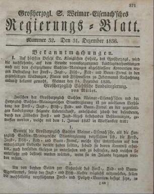 Nr. 32 : 31. Dezember 1836