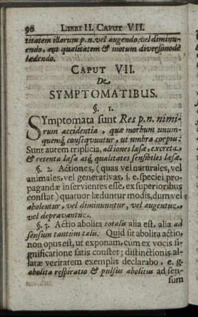 Caput VII. De Symptomatibus