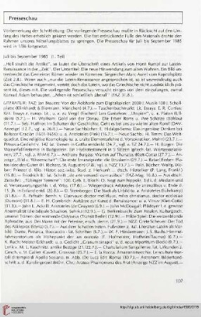 Presseschau