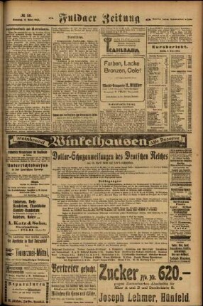 Zweite Ausgabe vom Sonntag, den 11. März 1923.