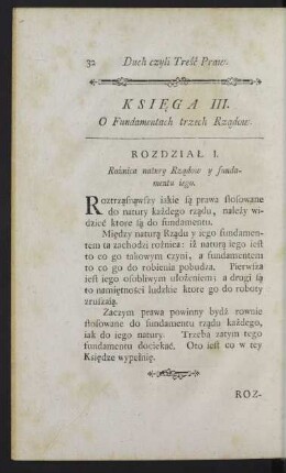Ksiega III. O Fundamentach trzech Rzadow.