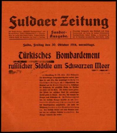 Dritte Ausgabe vom Freitag, den 30. Oktober 1914.
