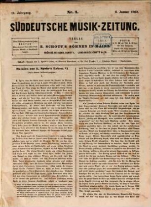 Süddeutsche Musik-Zeitung. 11, 11. 1862