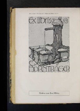 "Deutsches Volkstum" (Bühne und Welt) XIX, 4 Exlibris von Paul Weber