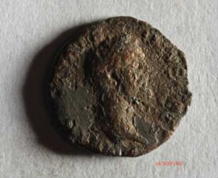Römische Münze, Nominal Denar, Prägeherr Antoninus Pius, Prägeort nicht bestimmbar, Fälschung