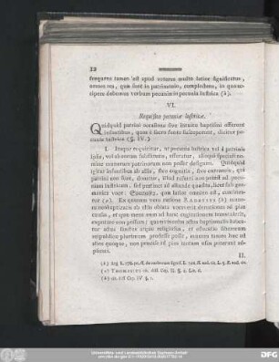 VI. Requisita pecunia lustricae.