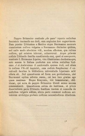 De codicum Isocrateorum auctoritate