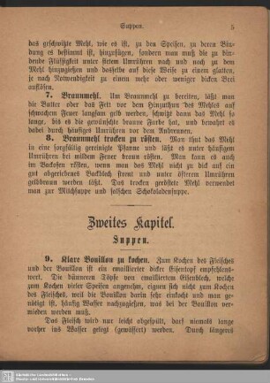 Zweites Kapitel. Suppen
