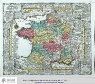 Le Royaume de France et les Conquêtes de Louis le Grand.