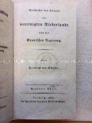 Geschichte des Abfalls der Niederlande von Spanien