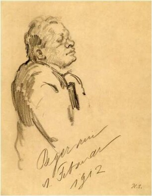 Max Reger am 1. Februar 1912