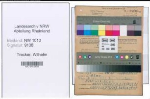 Entnazifizierung Wilhelm Trecker , geb. 05.05.1905 (Schumacher)