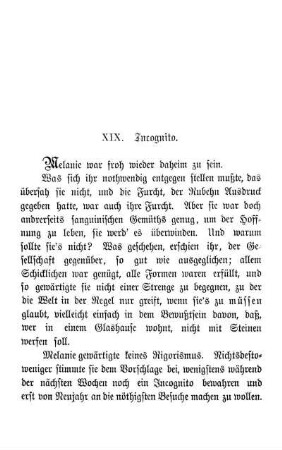 XIX. Incognito.