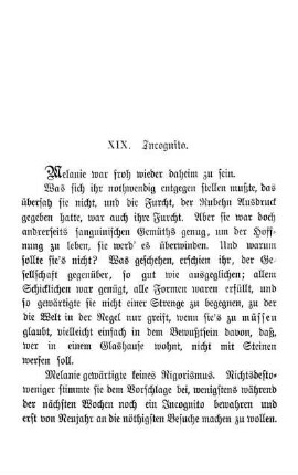 XIX. Incognito.