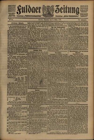 Dritte Ausgabe vom Samstag, den 06. März 1909.