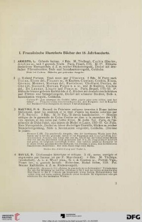 I. Französische illustrierte Bücher des 18. Jahrhunderts (Nr. 1-82)