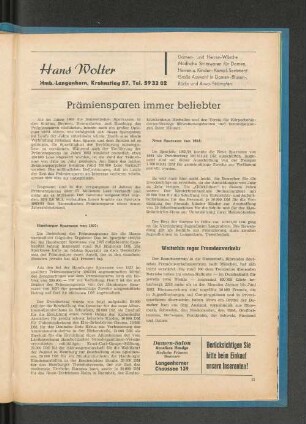 Prämiensparen immer beliebter